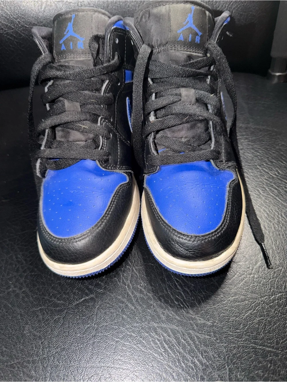 Jordan High Top Sneakers in Black and Royal Blue